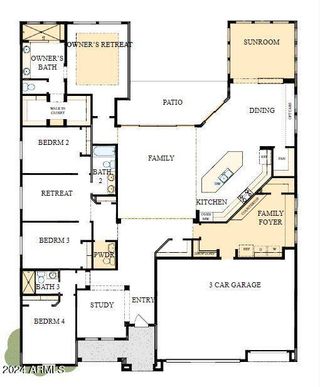 New construction Single-Family house 19021 W Lawrence Road, Waddell, AZ 85355 The Cortessa- photo