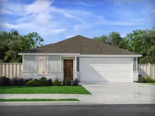 New construction Single-Family house 320 Gristmill Rd, Burnet, TX 78611 plan The Briscoe (820) - image