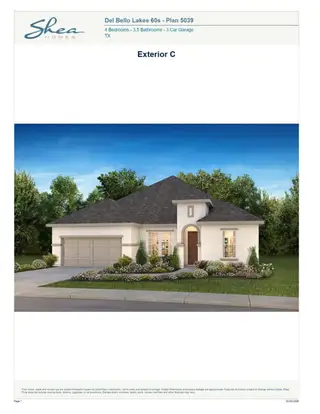 New construction Single-Family house 5314 Timpson Dr, Manvel, TX 77578 plan 5039 - image