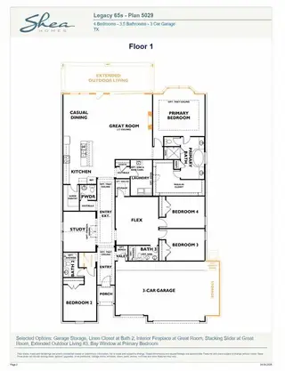New construction Single-Family house 925 Groundwater Wy, Friendswood, TX 77546 plan 5029 Elevation F - image