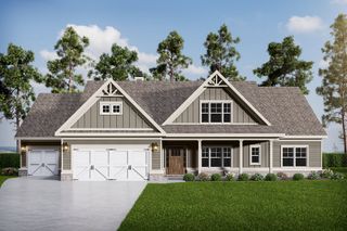 New construction Single-Family house 1476 Willowbend Pl, Monroe, GA 30655 plan (GA) Riley A.2 3 Front Entry (with bonus) - image