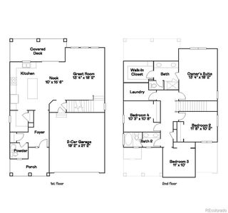 New construction house 12676 W Frost Ave, Littleton, CO 80127 plan Evans - image