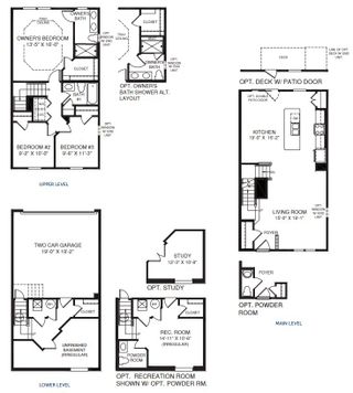 New construction Townhouse house 3020 Zuma St, Lawrenceville, GA 30046 plan Mozart with a Basement - image