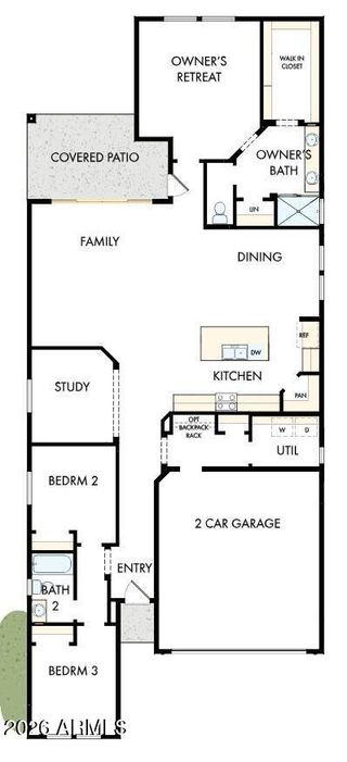 New construction Single-Family house 36334 N Grapevine Dr, San Tan Valley, AZ 85140 plan The Castello - image