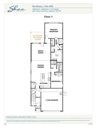 New construction Single-Family house 29941 Stony Forest Dr, Magnolia, TX 77354 plan 3049 Elevation C - image