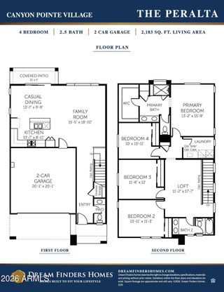 New construction  house 1858 E Kramer St, Mesa, AZ 85203 plan Peralta - image