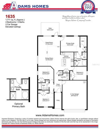 New construction Single-Family house 7020 166Th Pl E, Parrish, FL 34219 plan 1635- B - image