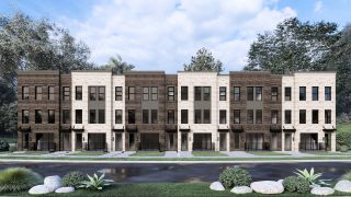 New construction Condo house 742 Urban Grange Wy, Suwanee, GA 30024 plan Burton - image