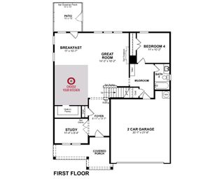 New construction house 4412 Stengel St, Raleigh, NC 27616 plan Franklin - image