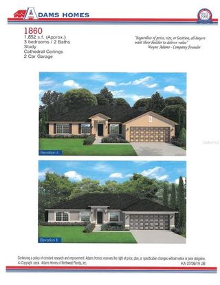 New construction  house 8409 Skile Rd, North Port, FL 34287 plan Plan 1860 - image