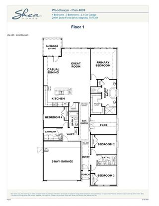 New construction Single-Family house 29752 Brushy Gables Dr, Magnolia, TX 77354 plan 4039 Elevation D - image