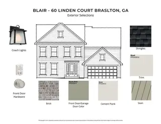 New construction Single-Family house 60 Linden Ct, Braselton, GA 30517 plan Blair - image