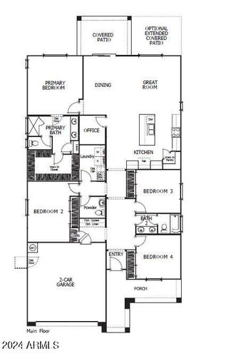 New construction Single-Family house 25146 W Bowker Street, Buckeye, AZ 85326 Plan 4002- photo