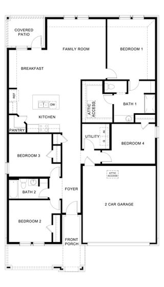 New construction  house 1704 Basalt Ln, Celina, TX 75009 plan Texas Cali - image