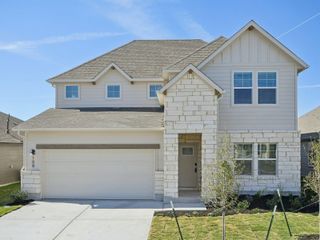 New construction Single-Family house 108 Holmby Dr, Hutto, TX 78634 plan The Woodside (456) - image