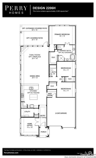 New construction Single-Family house 217 Pony Bend, Boerne, TX 78006 Design 2206H- photo