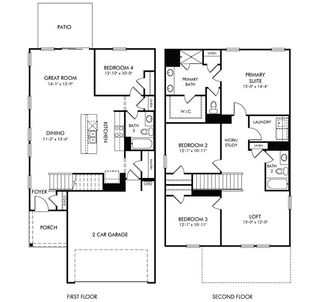 New construction  house 879 Penfold Pointe, Wellford, SC 29385 plan Roswell - image