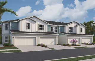 New construction Townhouse house 6239 Clewiston Ave, Apollo Beach, FL 33572 plan The Cambridge - image