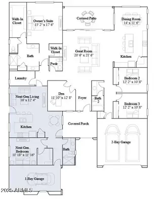 New construction house 23131 E Alyssa Rd, Queen Creek, AZ 85142 plan Revelation Plan 6081 - image