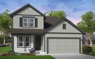 New construction  house 6415 Haltwhistle Ln, Katy, TX 77449 plan Zinnia - image