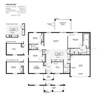 New construction house 2666 Yuma Ave, North Port, FL 34286 plan Delray - image