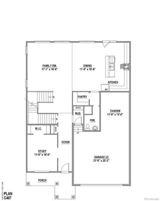 New construction Single-Family house 8335 Jesse Evans Dr, Colorado Springs, CO 80908 plan Plan C407 - image