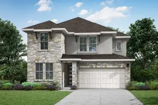 New construction Single-Family house 10901 Amistad Ln, Manor, TX 78653 plan Linden - image