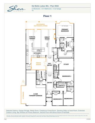 New construction Single-Family house 5414 Timpson Dr, Manvel, TX 77578 plan 5042 Elevation E - image