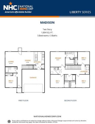 New construction  house 424 Rueben Ave, Holland, TX 76534 plan Madison - image