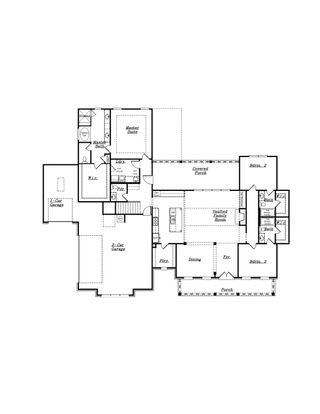 New construction Single-Family house 2125 Ella Springs Dr, Covington, GA 30014 plan (GA) Brunswick A.2 3 Side Entry - image