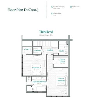 New construction  house 1406 W 9Th St, Unit 502, Austin, TX 78703 plan D - image
