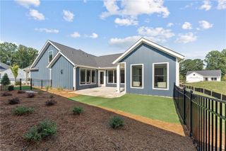 New construction house 313 Sassafras Wy, Canton, GA 30115 plan Portico - image