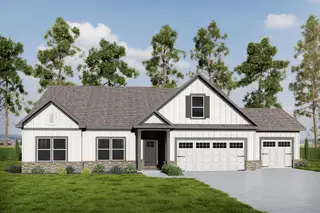 New construction Single-Family house 330 Weslyn Dr, Social Circle, GA 30025 plan (GA) Ellen A 3 Front Entry - image