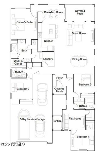 New construction house 15043 W Cottontail Ln, Surprise, AZ 85387 plan Aspen Plan 4578 - image