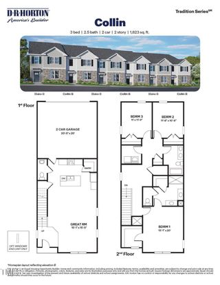 New construction Townhouse house 929 Sculptor St, Wendell, NC 27591 plan Collin - image
