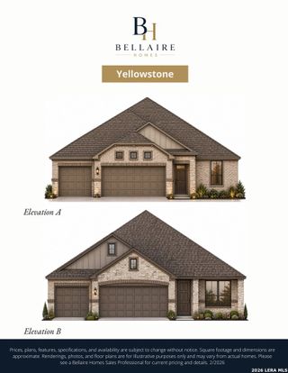 New construction Single-Family house 524 Dalton Lk, Cibolo, TX 78108 plan Yellowstone - image