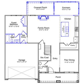 New construction Single-Family house 4532 Hanes Lake Dr, Winston-Salem, NC 27106 plan Nottely - image