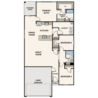 New construction Single-Family house 1189 W Flowstone Trl, Benson, AZ 85602 plan Palmero - image