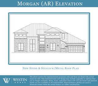 New construction Single-Family house 936 Bristol Creek Bnd, Austin, TX 78738 plan The Morgan - image