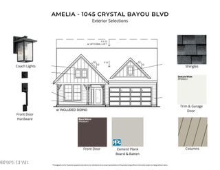 New construction Single-Family house 1045 Crystal Bayou Blvd, Panama City Beach, FL 32407 plan Amelia - image