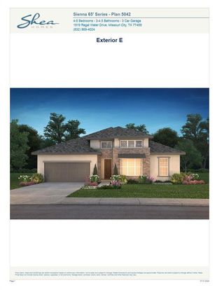 New construction Single-Family house 9931 S Hunters Run Drive, Missouri City, TX 77459 Plan 5042 Elevation E- photo