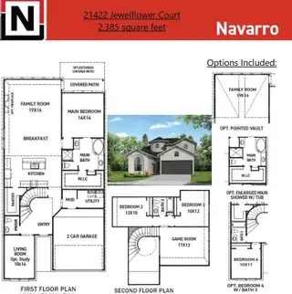 New construction Single-Family house 21422 Jewelflower Ct, Cypress, TX 77433 Navarro- photo