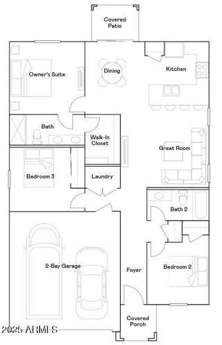 New construction house 9830 W Pinchot Ave, Phoenix, AZ 85037 plan Dalton Plan 3456 - image