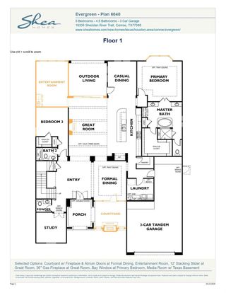 New construction Single-Family house 15948 Iris Meadow Dr, Conroe, TX 77302 plan 6040 Elevation B - image