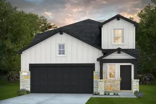 New construction Single-Family house 157 Green Berets Bnd, Jarrell, TX 76537 plan Gustine - image