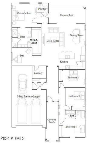 New construction Single-Family house 23026 E Lords Way, Queen Creek, AZ 85142 Juniper Plan 4584- photo