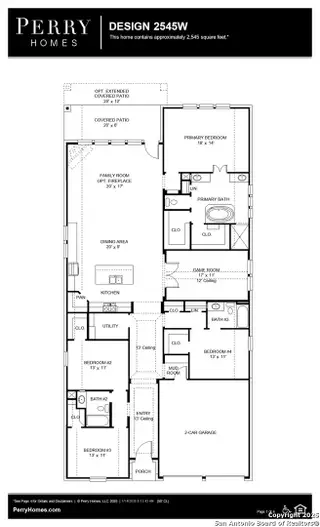New construction Single-Family house 321 Mountain Oak, Castroville, TX 78009 plan 2545W - image