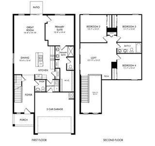 New construction house 13522 Shellmore Ave, Palmetto, FL 34221 plan Yellowstone - image