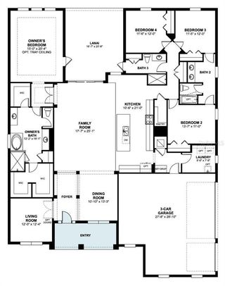 New construction Single-Family house 3811 Wolves Creek Pl, Apopka, FL 32712 plan Brookhaven Sl - image
