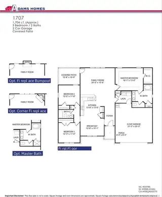 New construction Single-Family house 21 Shoreline Dr, Lillington, NC 27546 plan Plan 1707 - image